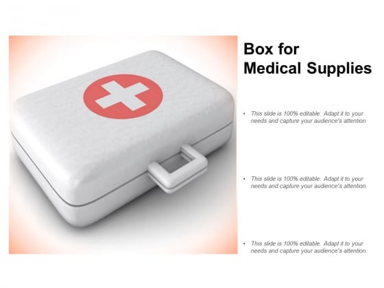 Box For Medical Supplies Ppt Powerpoint Presentation File Designs Download