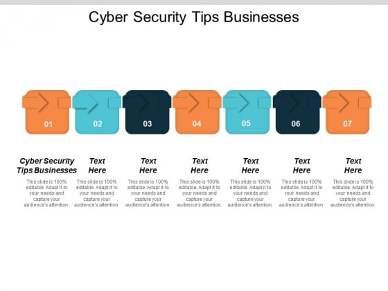 Cyber Security Tips Businesses Ppt PowerPoint Presentation Layouts Format Cpb