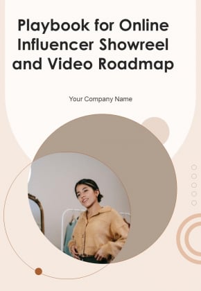 Playbook For Online Influencer Showreel And Video Roadmap Template